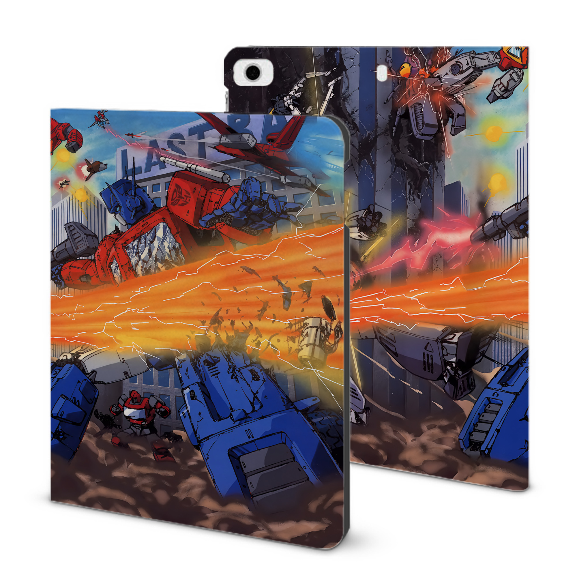 （画像用） Transformers トランスフォーマー IPad ケース ブック型 PUレザー TPU 耐衝撃 軽量 薄型 ペン収納なし 全面保護 IPad 各モデル対応